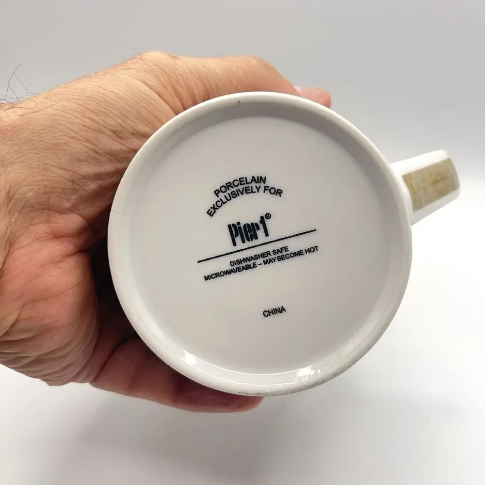 Pier 1 Mug Coffee Cup Christmas Noel